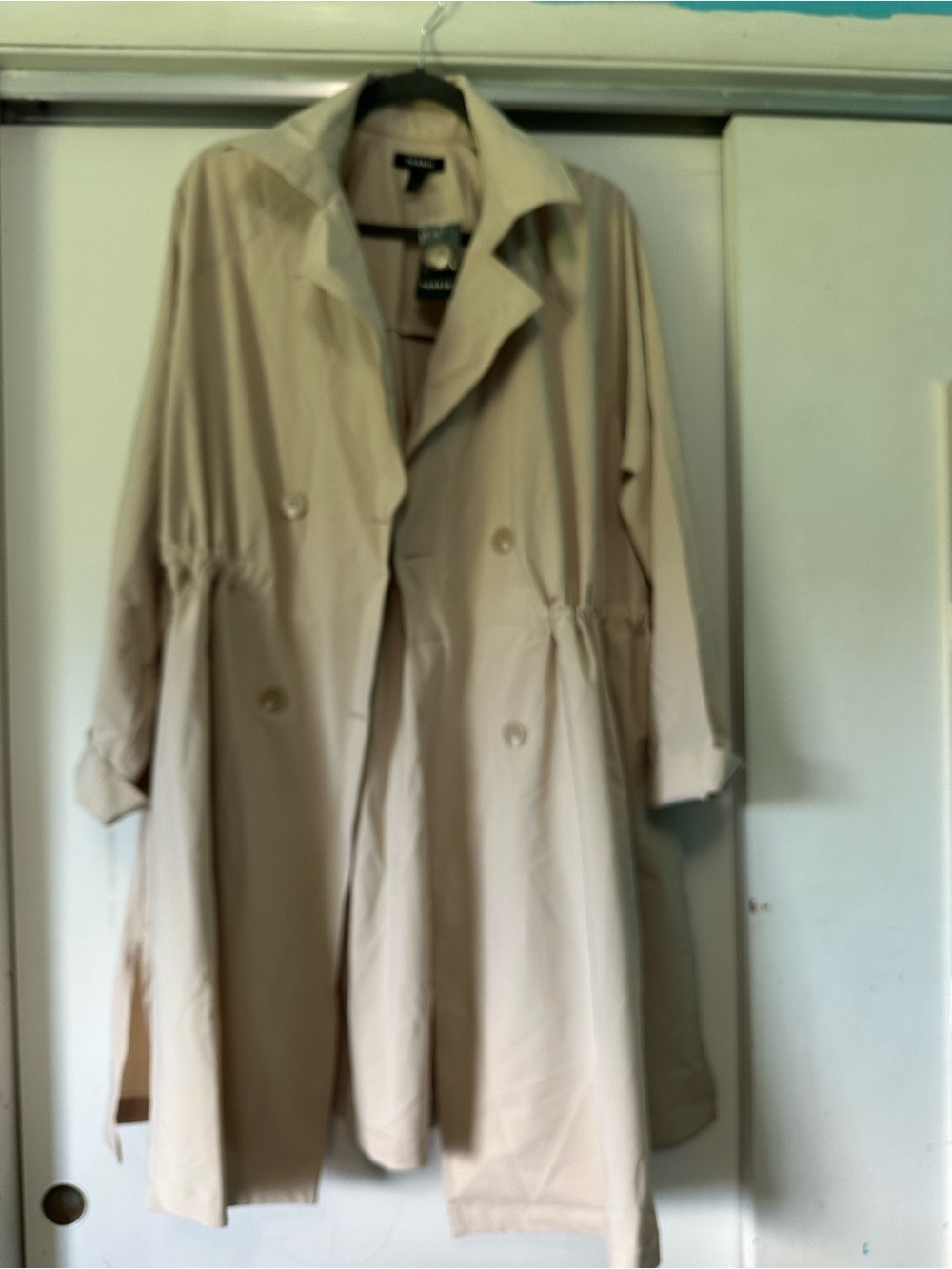 torrid Beige Double-Breasted Trench Coat